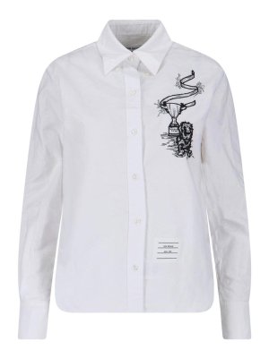 THOM BROWNE: Hemden - Hemd - Weiß