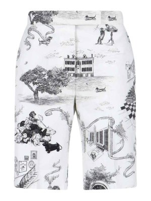 THOM BROWNE: Hosen Shorts - Shorts - Weiß