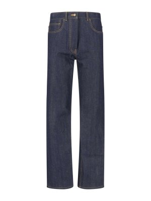 THOM BROWNE: Jeans à jambe droite - Jean Droit - Bleu