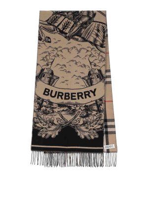 BURBERRY: scarves - Reversible cashmere scarf
