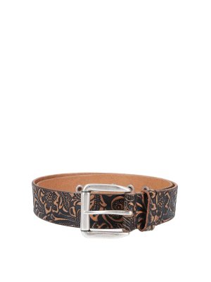 OUR LEGACY: belts - Printed leather belt