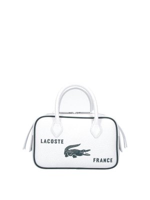 LACOSTE: totes bags - Small printed leather bag