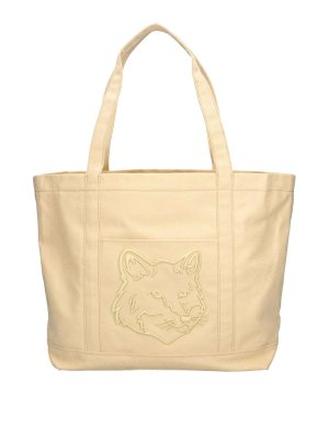 MAISON KITSUNÉ: Handtaschen - Shopper - Gelb