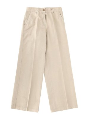 ASPESI: casual trousers - Cropped wide-leg trousers