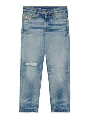 DIESEL: Straight Leg Jeans - Straight Leg Jeans - Blau
