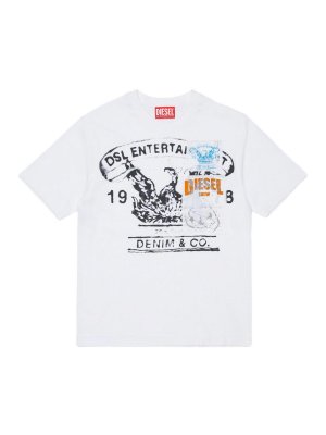 DIESEL: Camisetas - Camiseta - Blanco