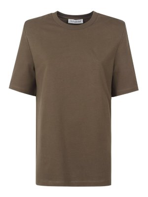 THE FRANKIE SHOP: t-shirts - Carrington padded shoulder tee