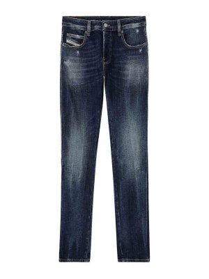 DIESEL: Jeans à jambe droite - Jean Droit - Denim