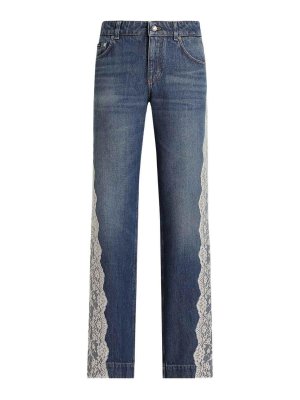 DOLCE & GABBANA: Jeans à jambe droite - Jean Droit - Denim
