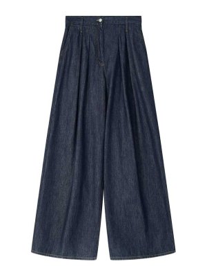 DRIES VAN NOTEN: Jeans à jambe droite - Jean Droit - Bleu