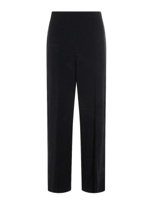TWINSET: casual trousers - Embroidered palazzo pants