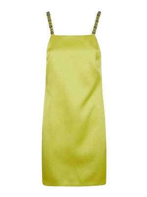 TWINSET: short dresses - Short duchesse dress with embroidery