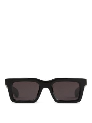ALEXANDER MCQUEEN: sunglasses - Rectangular frame sunglasses with glossy