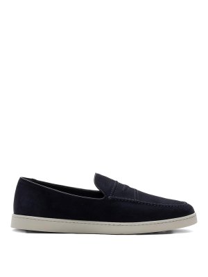 CHURCH'S: Loafers & Slippers - Peebles suede moccasin