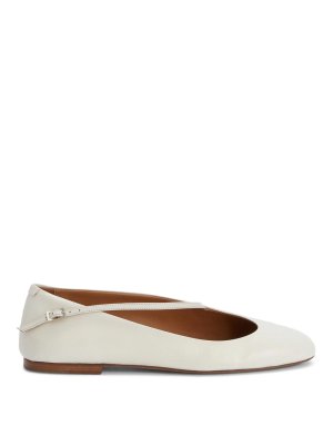 JIL SANDER: Bailarinas - Bailarinas - Blanco