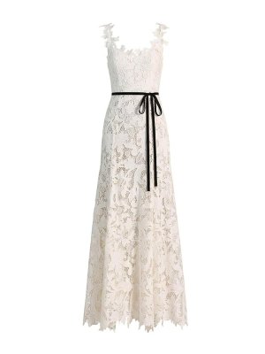 ALICE+OLIVIA: Vestidos media pierna - Vestido Midi - Blanco