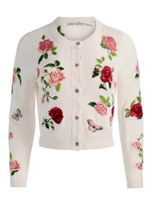 ALICE+OLIVIA: Cardigans - Cardigan - Weiß