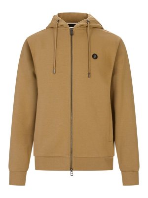 Hugo Boss: Sweatshirts und Pullover - Sweatshirt - Braun