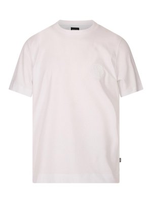 Hugo Boss: T-shirts - T-Shirt - Weiß