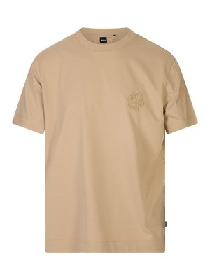 Hugo Boss: T-shirts - T-Shirt - Braun