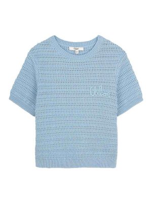 CHLOE': Tops & Débardeurs - Top - Bleu