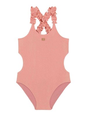 Dolce & Gabbana Jr: Badeanzüge - Badeanzug - Rosa