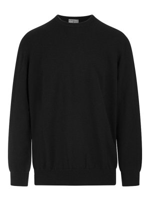 FEDELI: Suéteres con cuello pico - Suéter Cuello Redondo - Negro