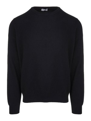 FEDELI: Suéteres con cuello pico - Suéter Cuello Redondo - Negro