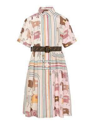 Fendi Jr: knee length dresses - Dress