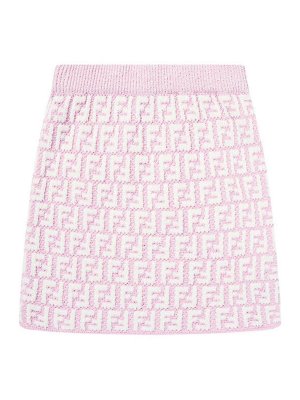 Fendi Jr: Faldas media pierna y semilargas - Falda Semilarga - Rosado