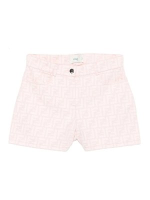 Fendi Jr: トラウザーショーツ - ショートパンツ - ピンク
