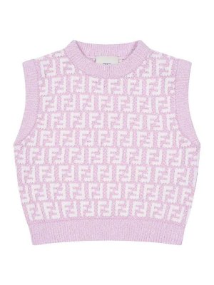 Fendi Jr: Tops & Débardeurs - Top - Rose