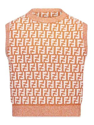 Fendi Jr: Tops & Débardeurs - Top - Orange