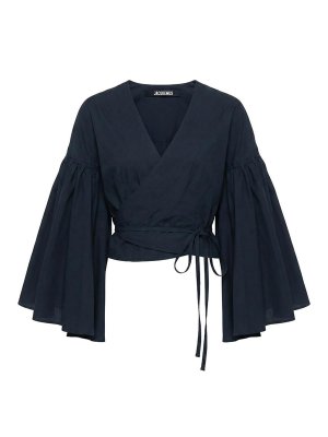 JACQUEMUS: Tops & Débardeurs - Top - Bleu