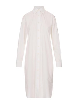 JIL SANDER: Vestidos media pierna - Vestido Midi - Blanco