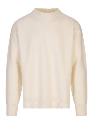 JIL SANDER: Pull col rond - Pull Col Rond - Blanc