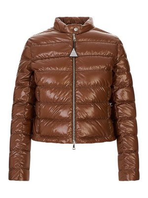 MONCLER: ダウン・ハイテクジャケット - ダウンジャケット - ブラウン