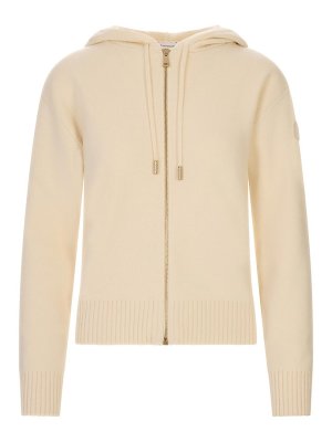 MONCLER: Cardigans - Cardigan - Weiß