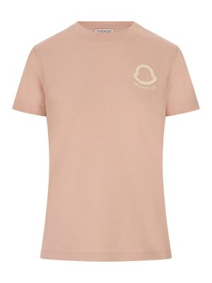 MONCLER: T-shirts - T-Shirt - Rose