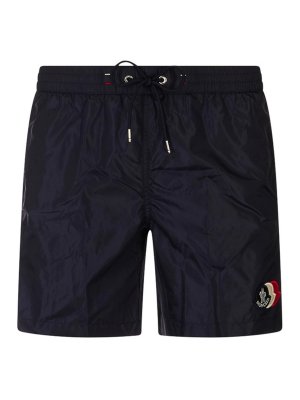 MONCLER: Badeanzüge und Badehosen - Badehose - Blau