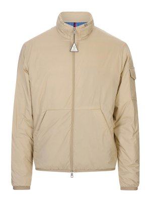 MONCLER: Kurze Daunenjacken - Daunenjacke - Braun