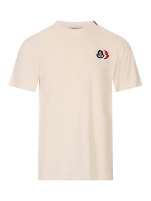 MONCLER: T-shirts - T-Shirt - Weiß