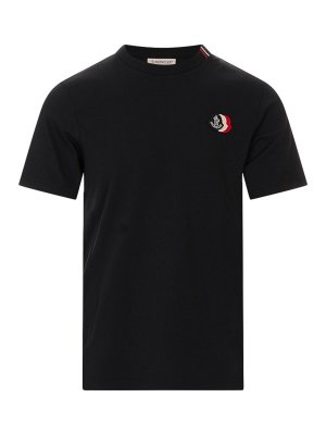 MONCLER: T-shirts - T-Shirt - Blau