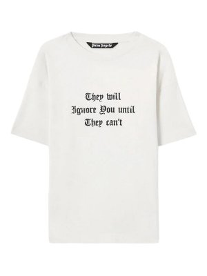 Palm Angels: Camisetas - Camiseta - Blanco