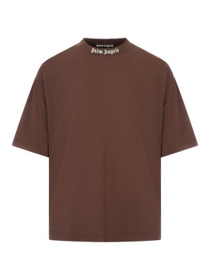 Palm Angels: t-shirts - Classic Logo Over Tee