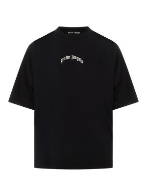 Palm Angels: t-shirts - Classic Logo Over Tee