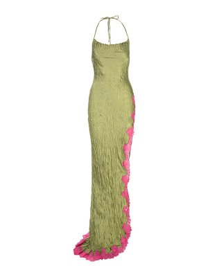 ROBERTO CAVALLI: ニーレングスドレス - 膝丈ドレス - 緑