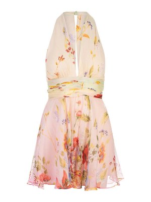 ROBERTO CAVALLI: ニーレングスドレス - 膝丈ドレス - マルチカラー