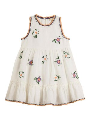 Stella McCartney Kids: Knielange Kleider - Knielanges Kleid - Weiß