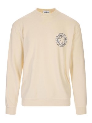 STONE ISLAND: Sudaderas y suéteres - Sudadera - Blanco